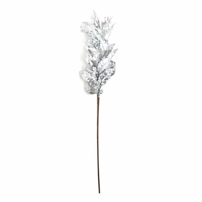 Hobbycraft Silver Leaf And Berry Stem 70cm 3 Hobbycraft Silver Leaf And Berry Stem 70cm