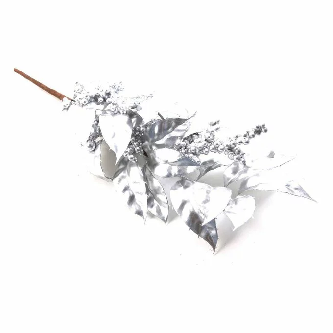 Hobbycraft Silver Leaf And Berry Stem 70cm 4 Hobbycraft Silver Leaf And Berry Stem 70cm - Image 2