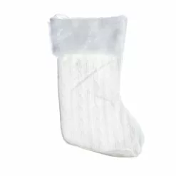 Hobbycraft Cream Knitted Style Stocking