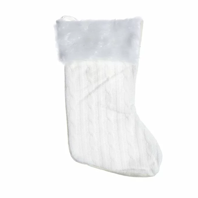Hobbycraft Cream Knitted Style Stocking 3 Hobbycraft Cream Knitted Style Stocking