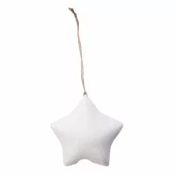 Hobbycraft Hanging Ceramic 3D Star Decoration 8.5cm
