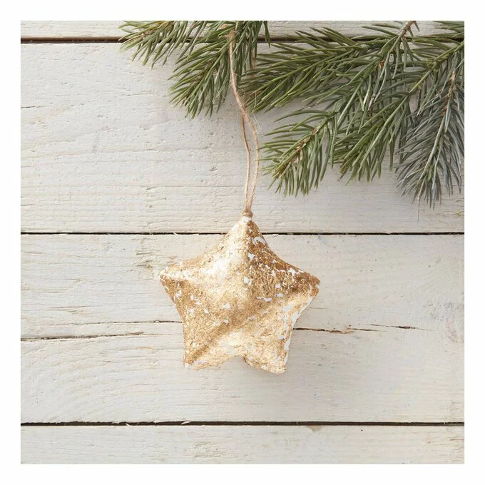 Hobbycraft Hanging Ceramic 3D Star Decoration 8.5cm 4 Hobbycraft Hanging Ceramic 3D Star Decoration 8.5cm - Image 2