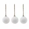 Hobbycraft Ceramic Baubles With Jute 3 Pack