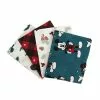 Disney Mickey And Friends Christmas Cotton Fat Quarters 4 Pack -Cheap Christmas Crafts for Kids Store 658226 1000 1 Mickey Mouse Fat Quarter