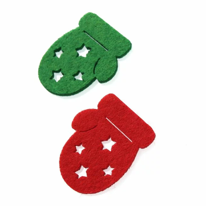 Hobbycraft Christmas Mitten Felt Embellishments 12 Pack 5 Hobbycraft Christmas Mitten Felt Embellishments 12 Pack - Image 3