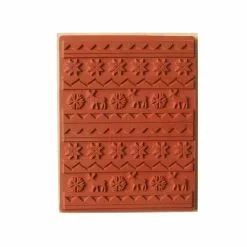 Hobbycraft Fair Isle Wooden Stamp 11.4cm X 8.9cm -Cheap Christmas Crafts for Kids Store 658378 1000 4 Wooden Large Stamp Fair Isle
