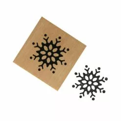 Hobbycraft Modern Snowflake Wooden Stamp 3.8cm X 3.8cm