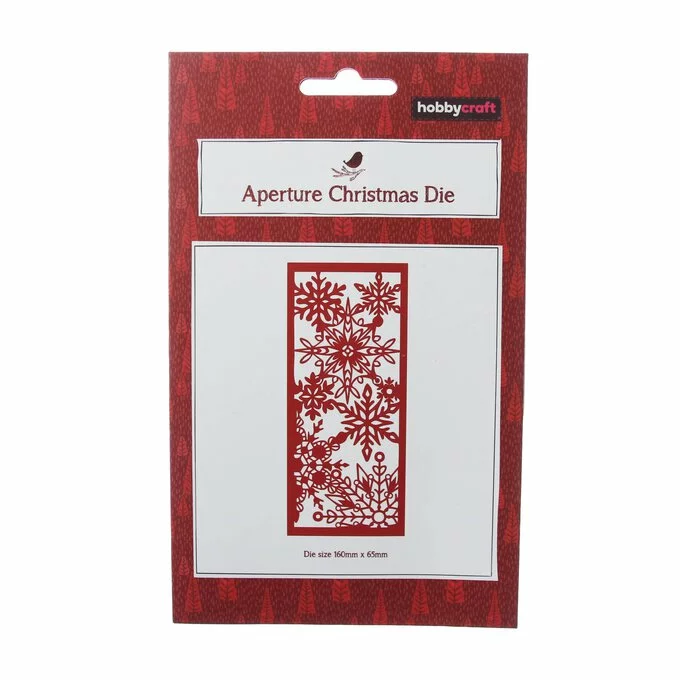 Hobbycraft Snowflake Aperture Christmas Die 16cm X 6.5cm 3 Hobbycraft Snowflake Aperture Christmas Die 16cm X 6.5cm