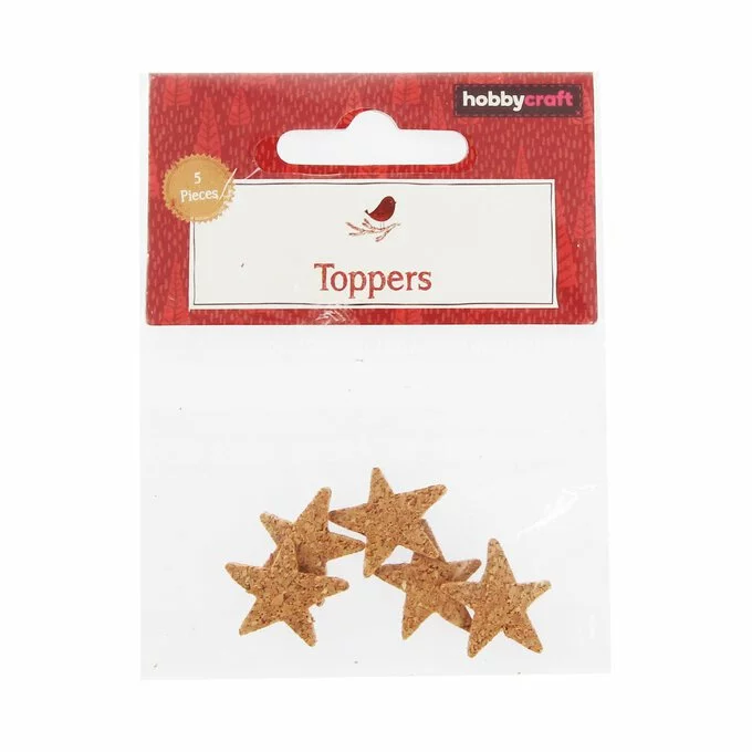 Hobbycraft Star Cork Toppers 5 Pack 6 Hobbycraft Star Cork Toppers 5 Pack - Image 4