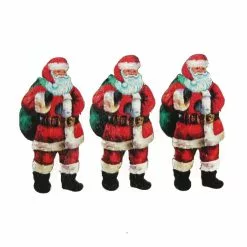 Hobbycraft Santa Wooden Toppers 3 Pack