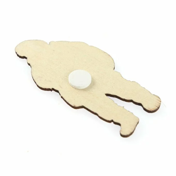 Hobbycraft Santa Wooden Toppers 3 Pack 5 Hobbycraft Santa Wooden Toppers 3 Pack - Image 3