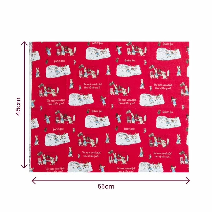 Peter Rabbit Wonderful Time Of Year Fat Quarters 4 Pack 5 Peter Rabbit Wonderful Time Of Year Fat Quarters 4 Pack - Image 3