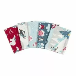 Craft Cotton Company Polar Pals Cotton Fat Quarters 5 Pack