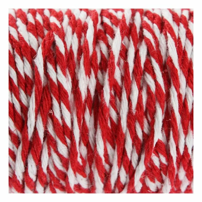 Hobbycraft Red And White Twine 27m 5 Hobbycraft Red And White Twine 27m - Image 3