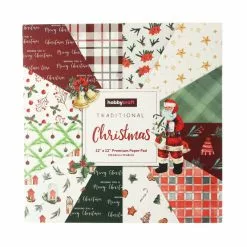 Hobbycraft Traditional Christmas 12 X 12 Inches Paper Pad 24 Sheets 9 Hobbycraft Traditional Christmas 12 X 12 Inches Paper Pad 24 Sheets -Cheap Christmas Crafts for Kids Store 658698 1000 4 Paper Pad Traditional Christmas 12x12 1