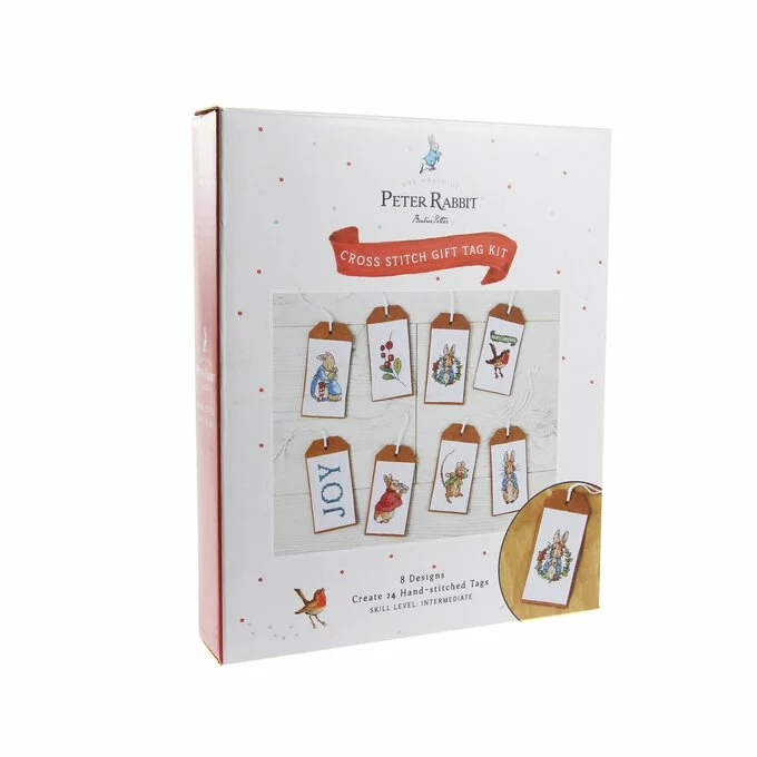 Peter Rabbit Christmas Cross Stitch Gift Tag Kit 24 Pack 3 Peter Rabbit Christmas Cross Stitch Gift Tag Kit 24 Pack