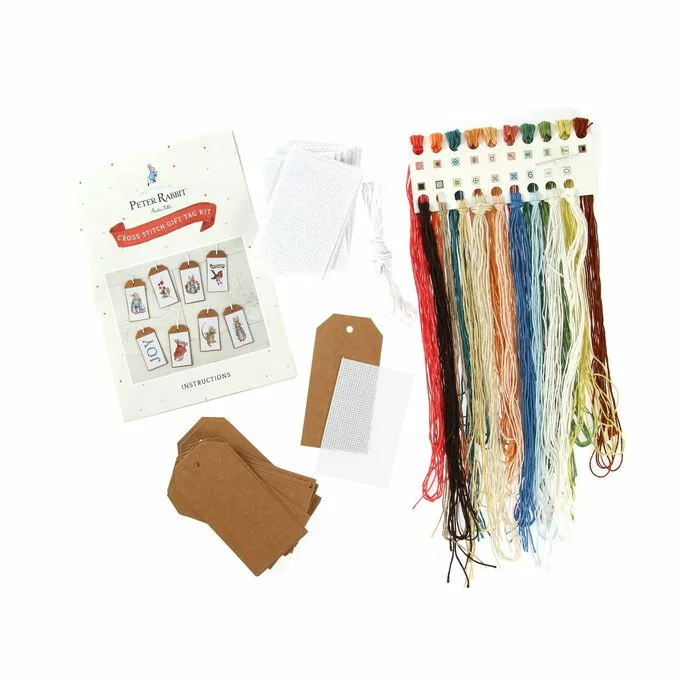 Peter Rabbit Christmas Cross Stitch Gift Tag Kit 24 Pack 4 Peter Rabbit Christmas Cross Stitch Gift Tag Kit 24 Pack - Image 2