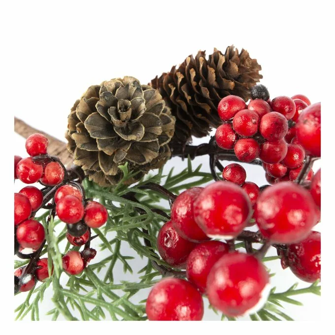 Hobbycraft Red And Black Berry Fir Cone Pick 21cm 4 Hobbycraft Red And Black Berry Fir Cone Pick 21cm - Image 2