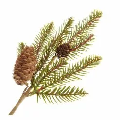 Hobbycraft Green Fir Cone Pick 36cm -Cheap Christmas Crafts for Kids Store 659101 1000 2 christmas fir cone pick medium decoration