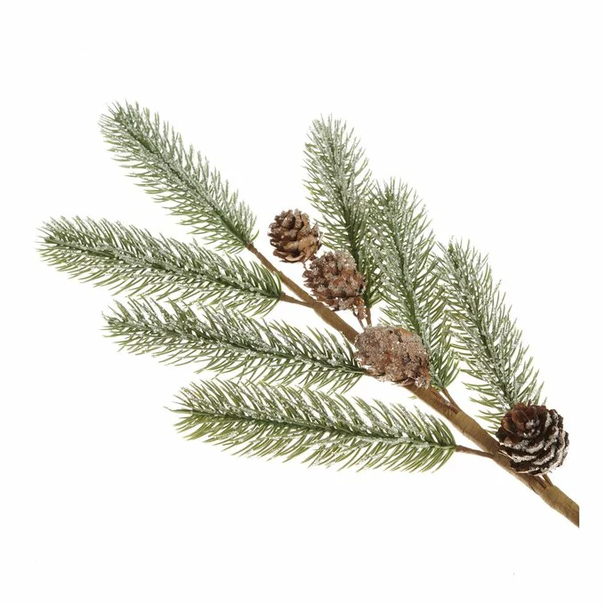 Hobbycraft Snowy Fir And Fern Stem 64cm 4 Hobbycraft Snowy Fir And Fern Stem 64cm - Image 2