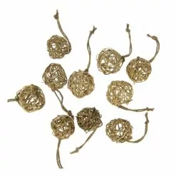 Hobbycraft Hanging Natural Lata Balls 10 Pack