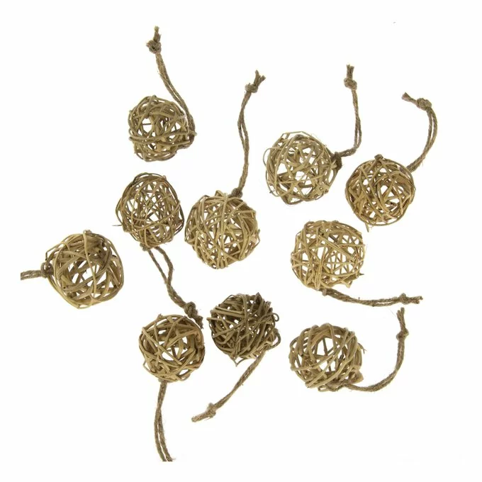Hobbycraft Hanging Natural Lata Balls 10 Pack 3 Hobbycraft Hanging Natural Lata Balls 10 Pack