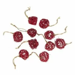 Hobbycraft Hanging Red Lata Balls 10 Pack
