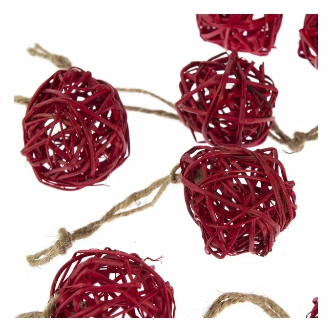 Hobbycraft Hanging Red Lata Balls 10 Pack 4 Hobbycraft Hanging Red Lata Balls 10 Pack - Image 2