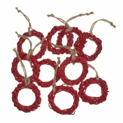 Hobbycraft Hanging Red Lata Rings 10 Pack