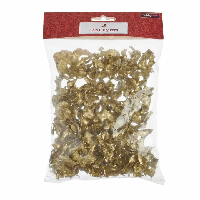 Hobbycraft Gold Curly Pods 50g 5 Hobbycraft Gold Curly Pods 50g - Image 3