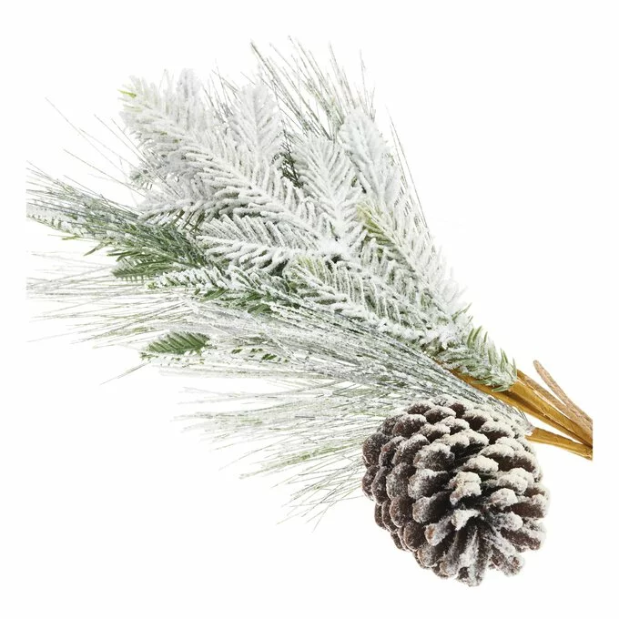 Hobbycraft Snowy Fir Cone Pick 40.5cm 4 Hobbycraft Snowy Fir Cone Pick 40.5cm - Image 2