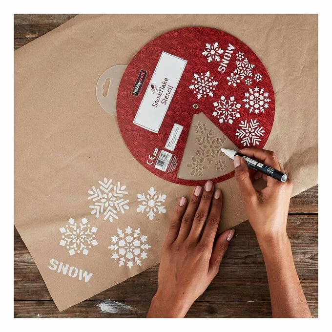 Hobbycraft Christmas Snowflake Stencil Wheel 20cm 3 Hobbycraft Christmas Snowflake Stencil Wheel 20cm