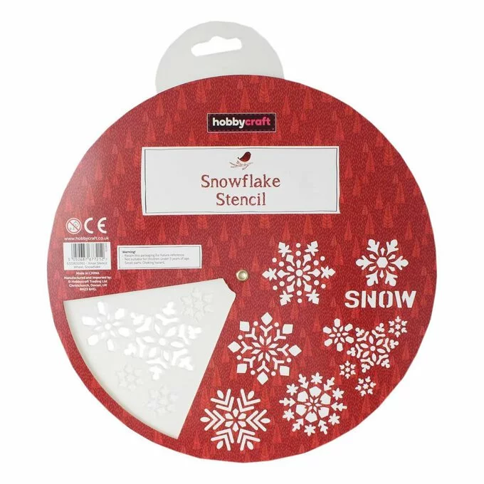 Hobbycraft Christmas Snowflake Stencil Wheel 20cm 4 Hobbycraft Christmas Snowflake Stencil Wheel 20cm - Image 2