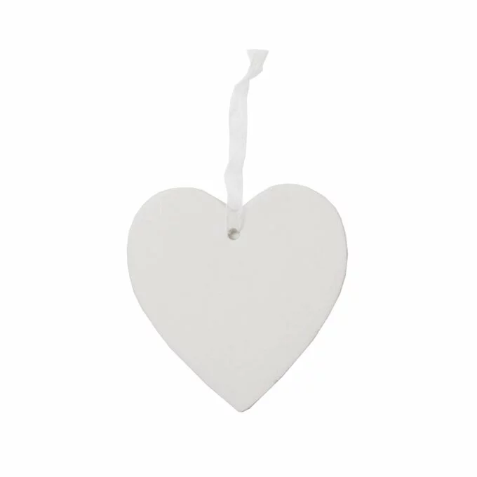 Hobbycraft Hanging Ceramic Heart Decoration 10cm 4 Hobbycraft Hanging Ceramic Heart Decoration 10cm - Image 2