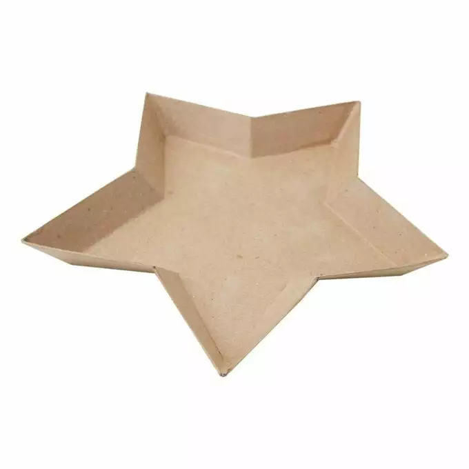 Hobbycraft Mache Star Tray 26.5cm 3 Hobbycraft Mache Star Tray 26.5cm