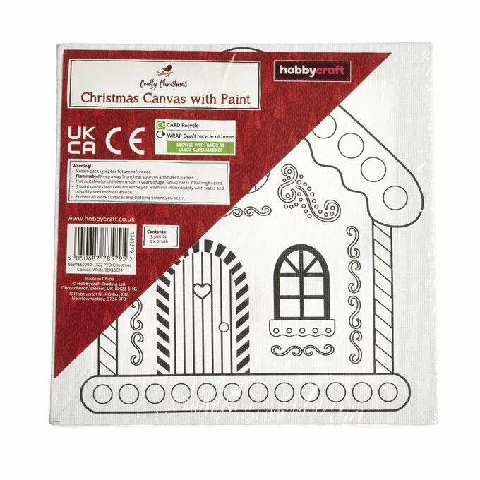 Hobbycraft Christmas Canvas With Paint 4 Hobbycraft Christmas Canvas With Paint - Image 2