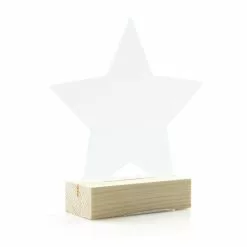 Hobbycraft Clear Star Acrylic Table Sign 16cm 6 Hobbycraft Clear Star Acrylic Table Sign 16cm -Cheap Christmas Crafts for Kids Store 659465 1000 1 Small Star Acrylic sign Christmas