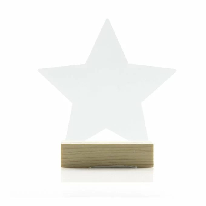Hobbycraft Clear Star Acrylic Table Sign 16cm 3 Hobbycraft Clear Star Acrylic Table Sign 16cm
