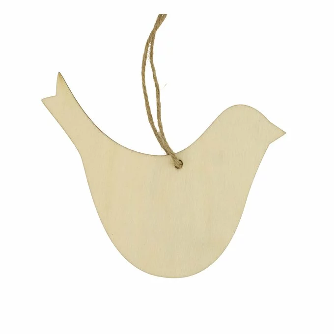 Hobbycraft Hanging Wooden Bird Decoration 14cm 3 Hobbycraft Hanging Wooden Bird Decoration 14cm