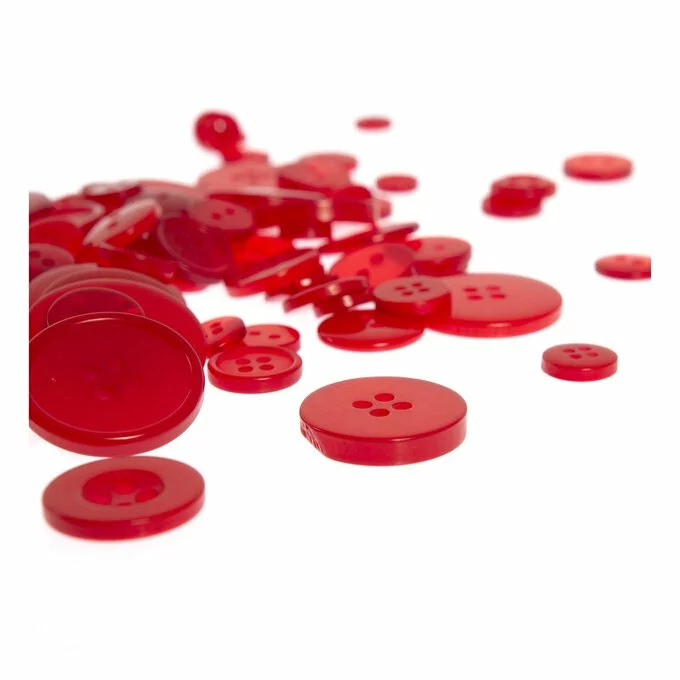 Hobbycraft Red Buttons Pack 50g 4 Hobbycraft Red Buttons Pack 50g - Image 2