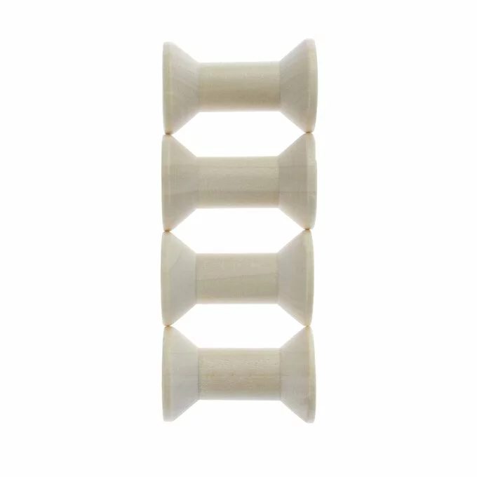 Hobbycraft Wooden Cotton Reels 4 Pack 4 Hobbycraft Wooden Cotton Reels 4 Pack - Image 2