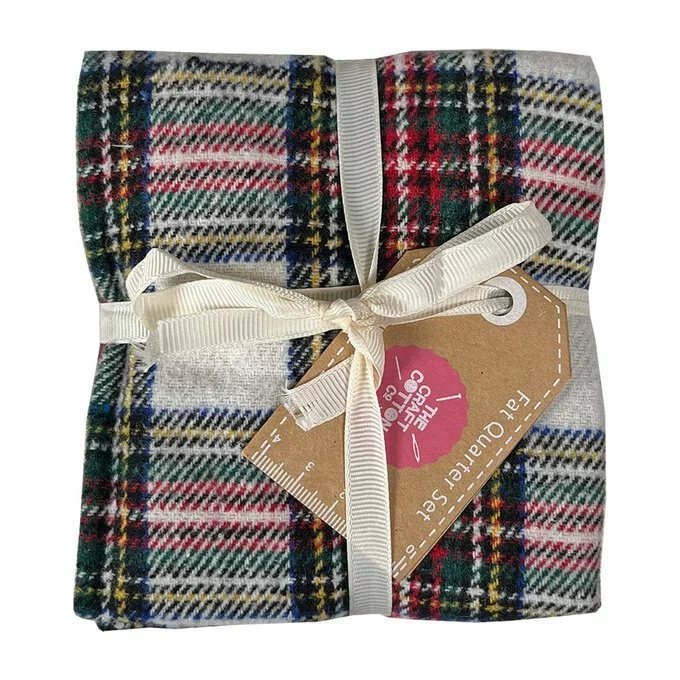 Craft Cotton Company Brushed Tartan Fat Quarters 4 Pack 4 Craft Cotton Company Brushed Tartan Fat Quarters 4 Pack - Image 2