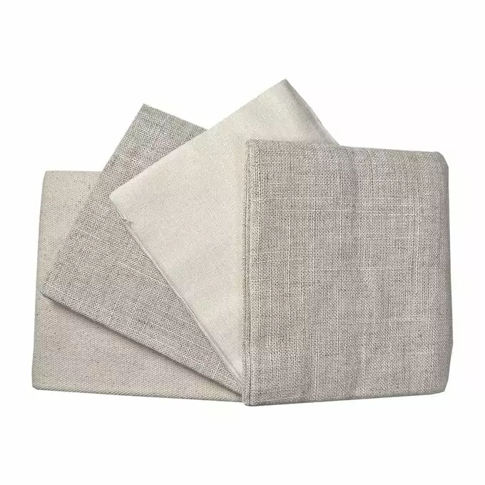 Craft Cotton Company Natural Linen Fat Quarters 4 Pack 3 Craft Cotton Company Natural Linen Fat Quarters 4 Pack