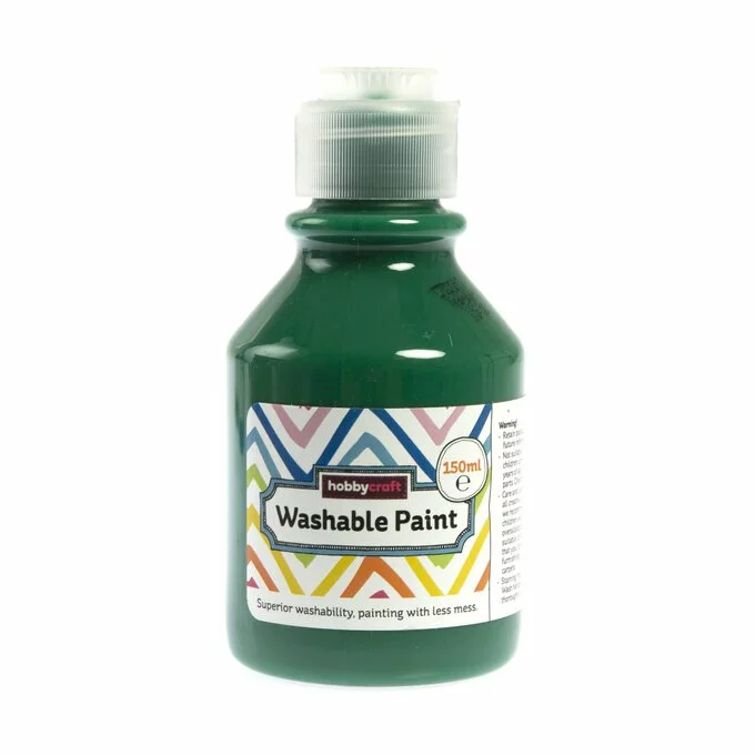 Hobbycraft Green Washable Paint 150ml 3 Hobbycraft Green Washable Paint 150ml