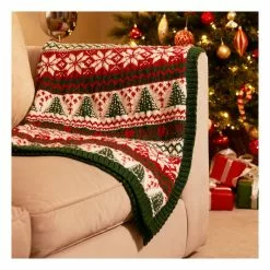 West Yorkshire Spinners Woodside Fair Isle Festive Blanket Kit 13 West Yorkshire Spinners Woodside Fair Isle Festive Blanket Kit -Cheap Christmas Crafts for Kids Store 661646 1000 7 wys croft aran festive blanket kit