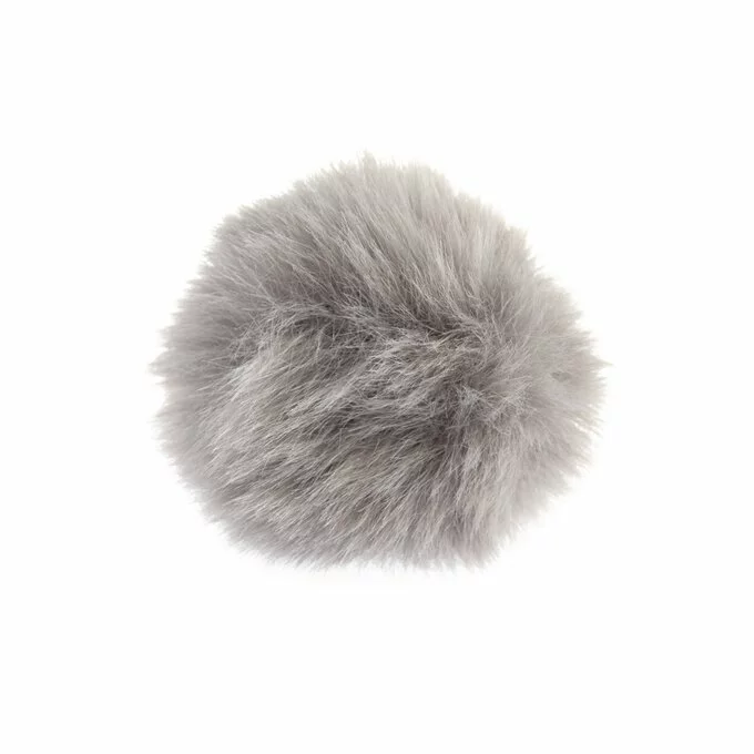 Trimits Mink Faux Fur Pom Pom 6cm 3 Trimits Mink Faux Fur Pom Pom 6cm