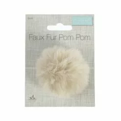 Trimits Natural Faux Fur Pom Pom 6cm 9 Trimits Natural Faux Fur Pom Pom 6cm -Cheap Christmas Crafts for Kids Store 662744 1006 4 Faux Fur Pom Pom Natural
