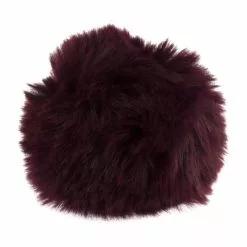 Trimits Burgundy Faux Fur Pom Pom 11cm