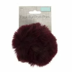 Trimits Burgundy Faux Fur Pom Pom 11cm 9 Trimits Burgundy Faux Fur Pom Pom 11cm -Cheap Christmas Crafts for Kids Store 662745 1001 4 Large Faux Fur Pom Pom Burgundy