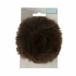 Trimits Brown Faux Fur Pom Pom 11cm 7 Trimits Brown Faux Fur Pom Pom 11cm -Cheap Christmas Crafts for Kids Store 662745 1003 4 Large Faux Fur Pom Pom Brown